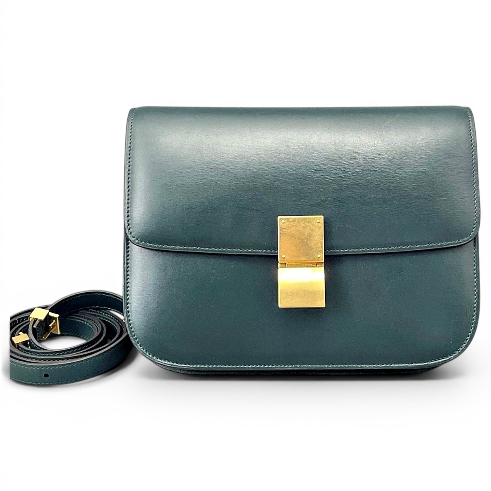 Classic leather crossbody bag