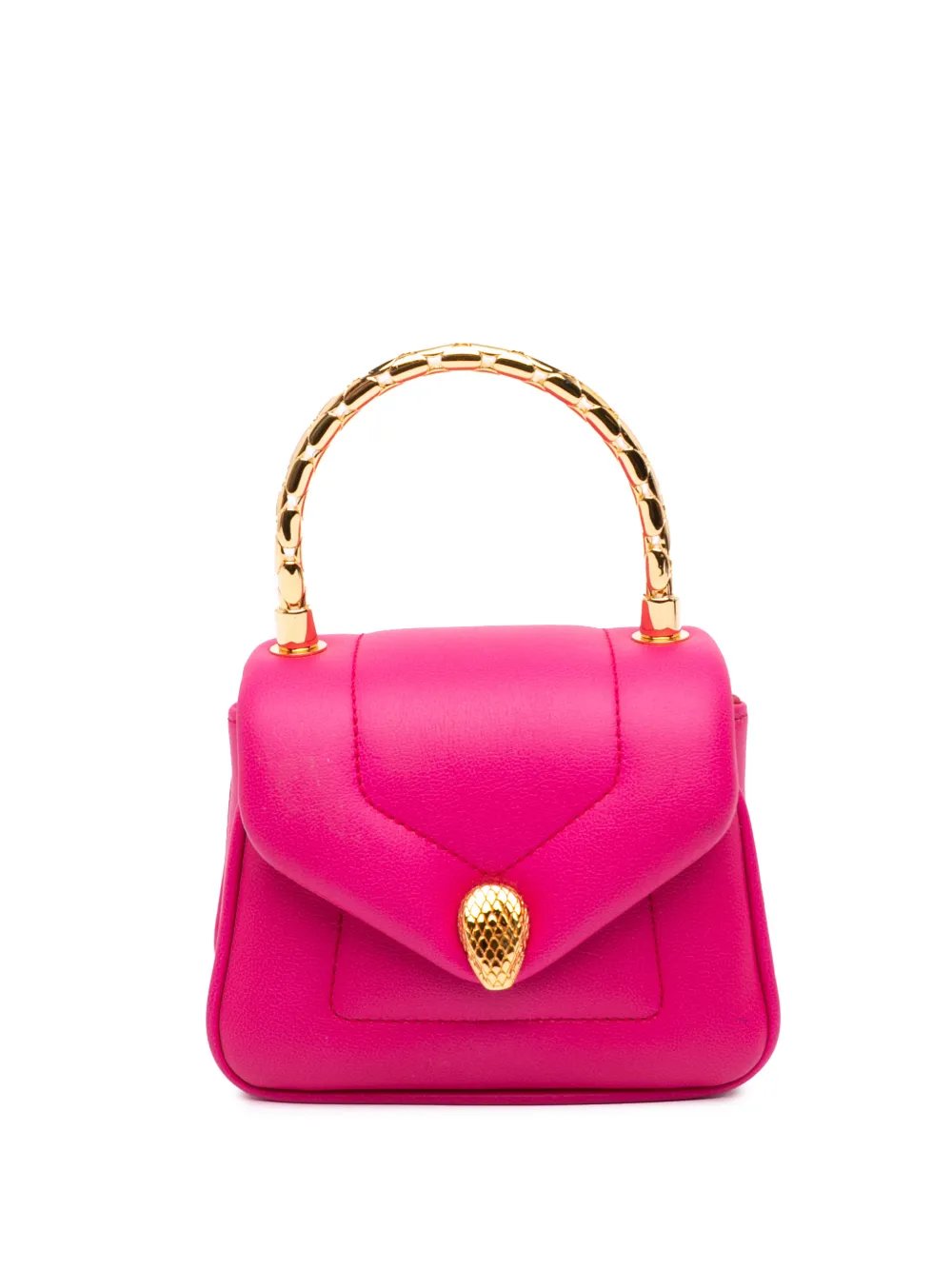 2023 Micro Calfskin Serpenti Reverse Top Handle Bag satchel