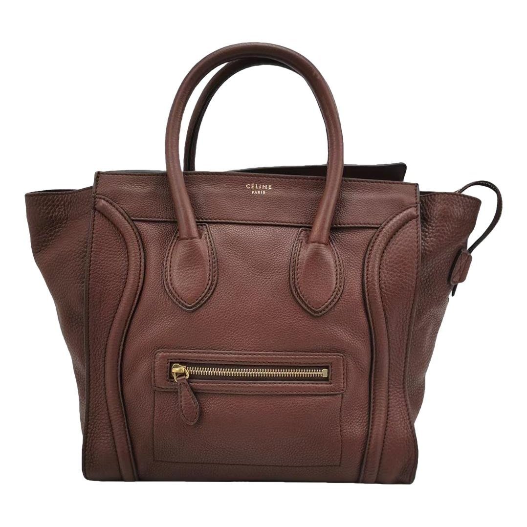 Luggage leather handbag