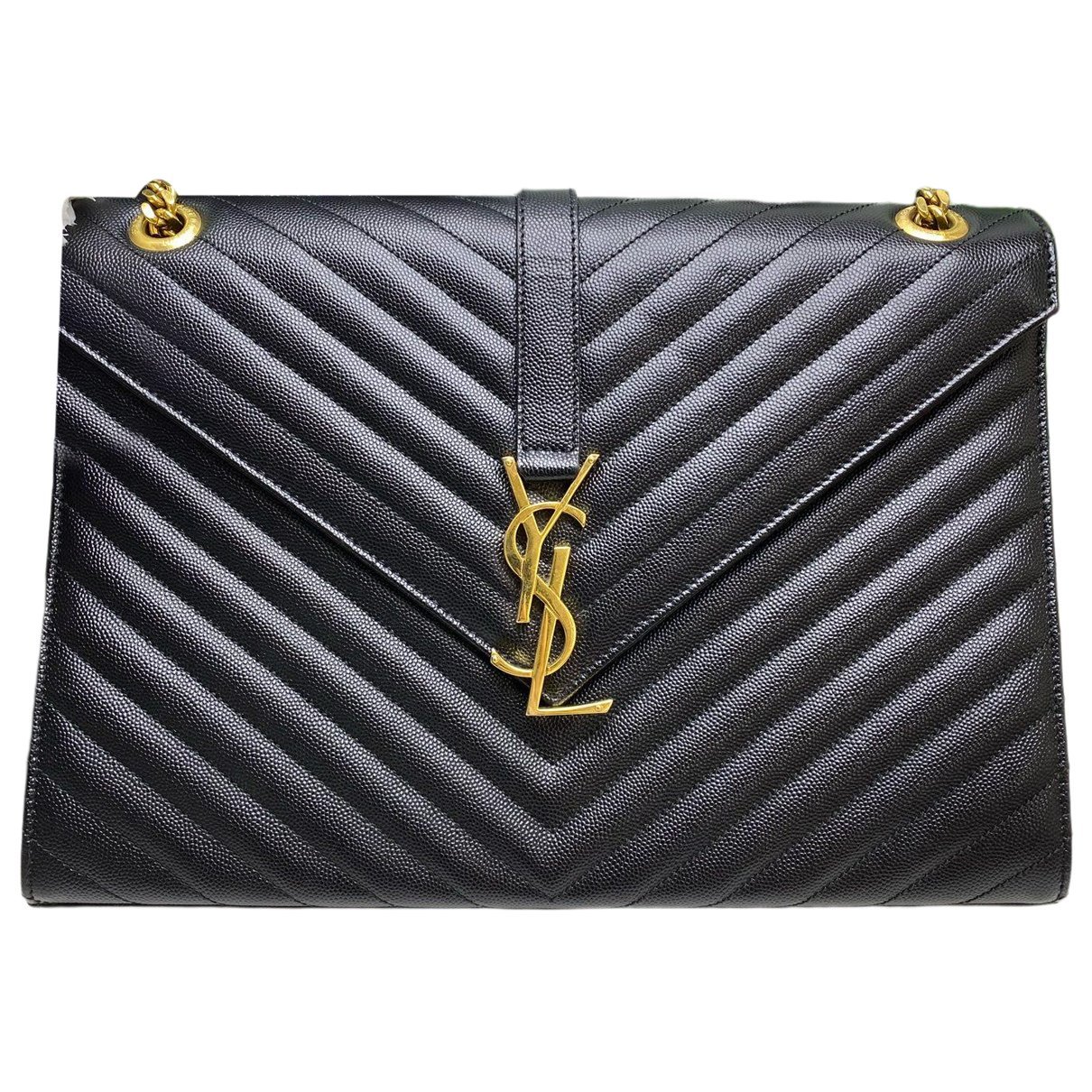 Envelope leather handbag