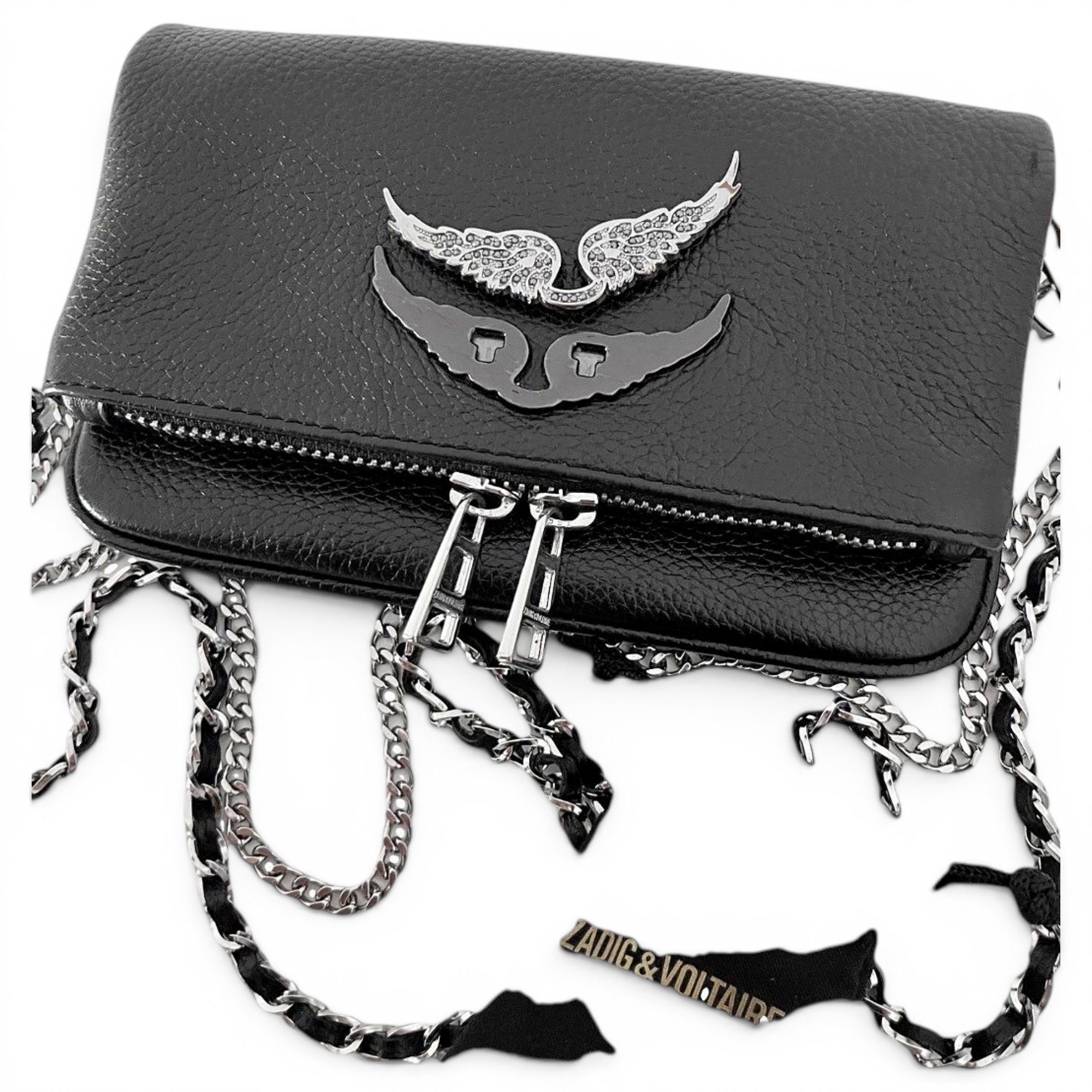 Rock leather crossbody bag