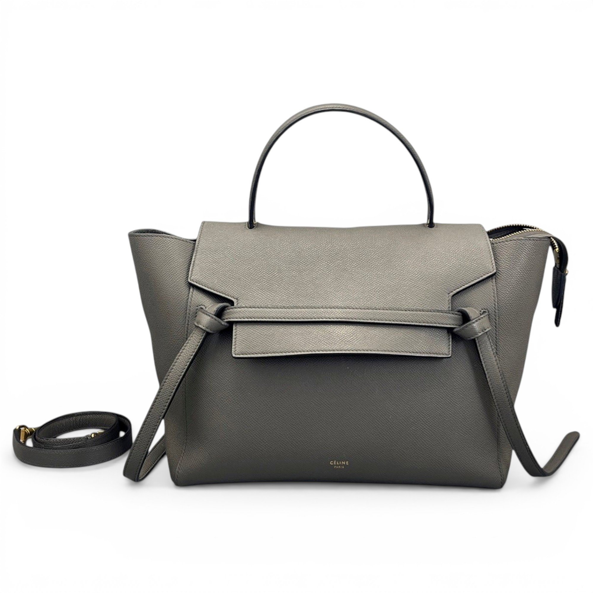 Belt leather handbag