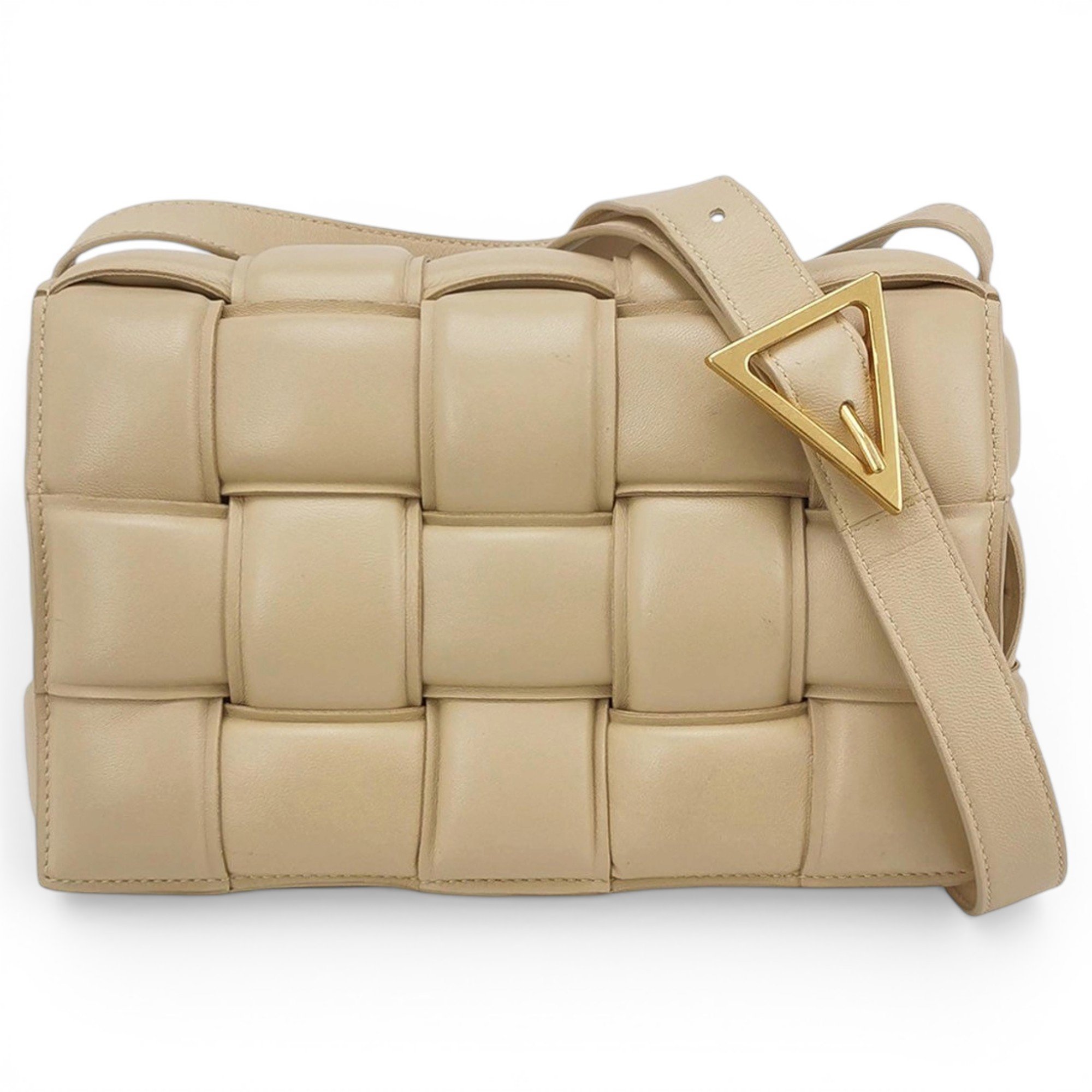Cassette leather handbag