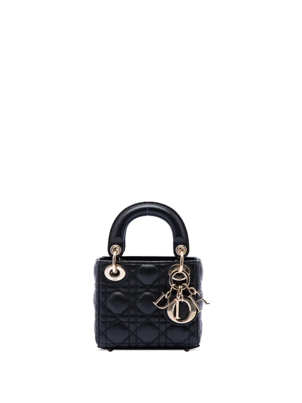 2021 Micro Lambskin Cannage Lady Dior satchel