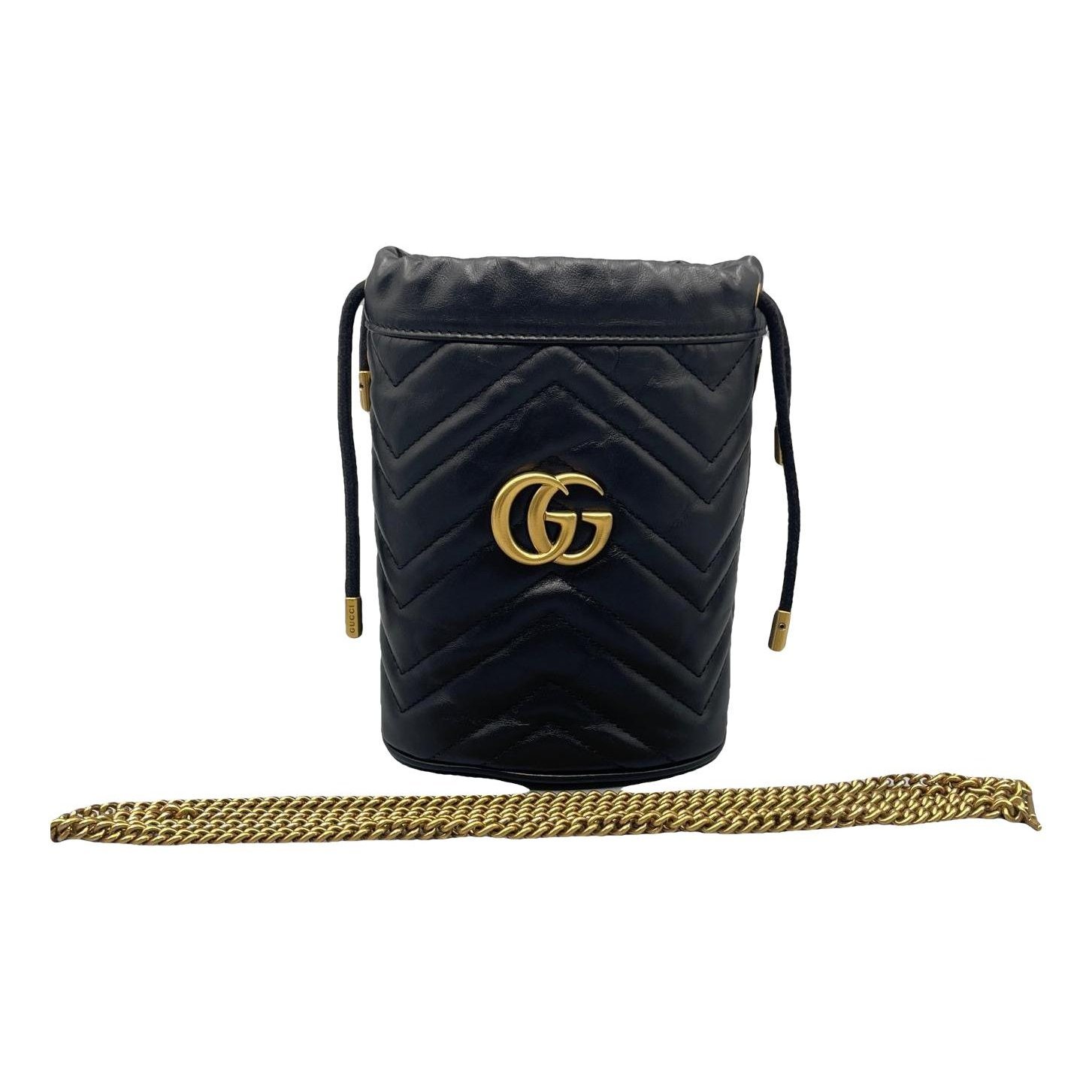 GG Marmont Chain Bucket leather handbag