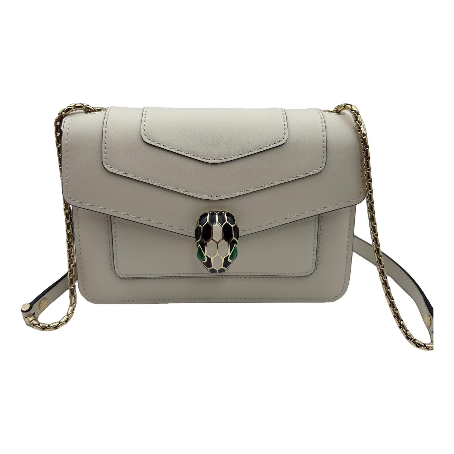 Serpenti leather handbag