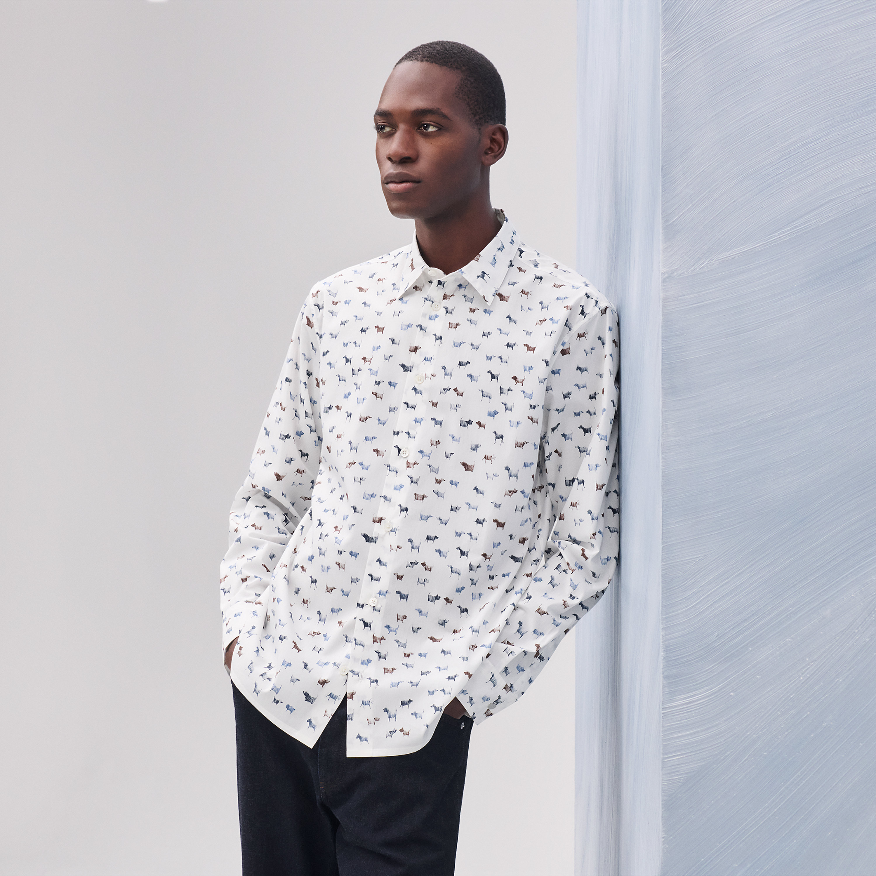 "Meli Medor" straight cut shirt