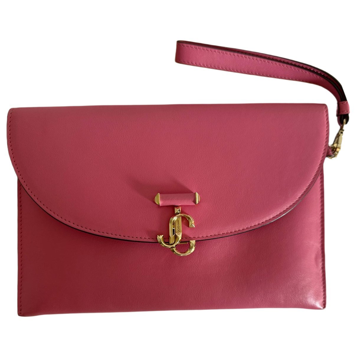 Leather clutch bag
