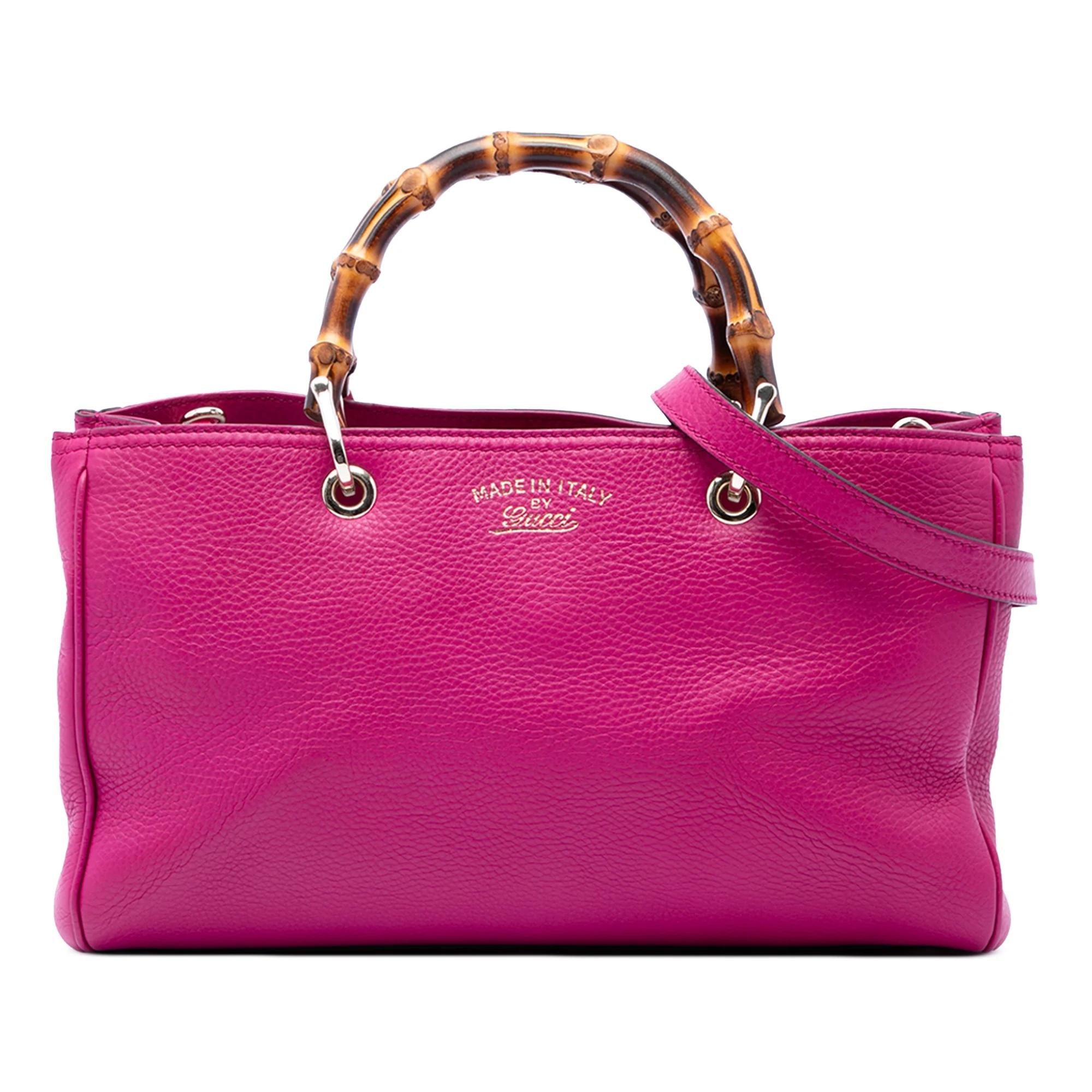 Bamboo pony-style calfskin satchel