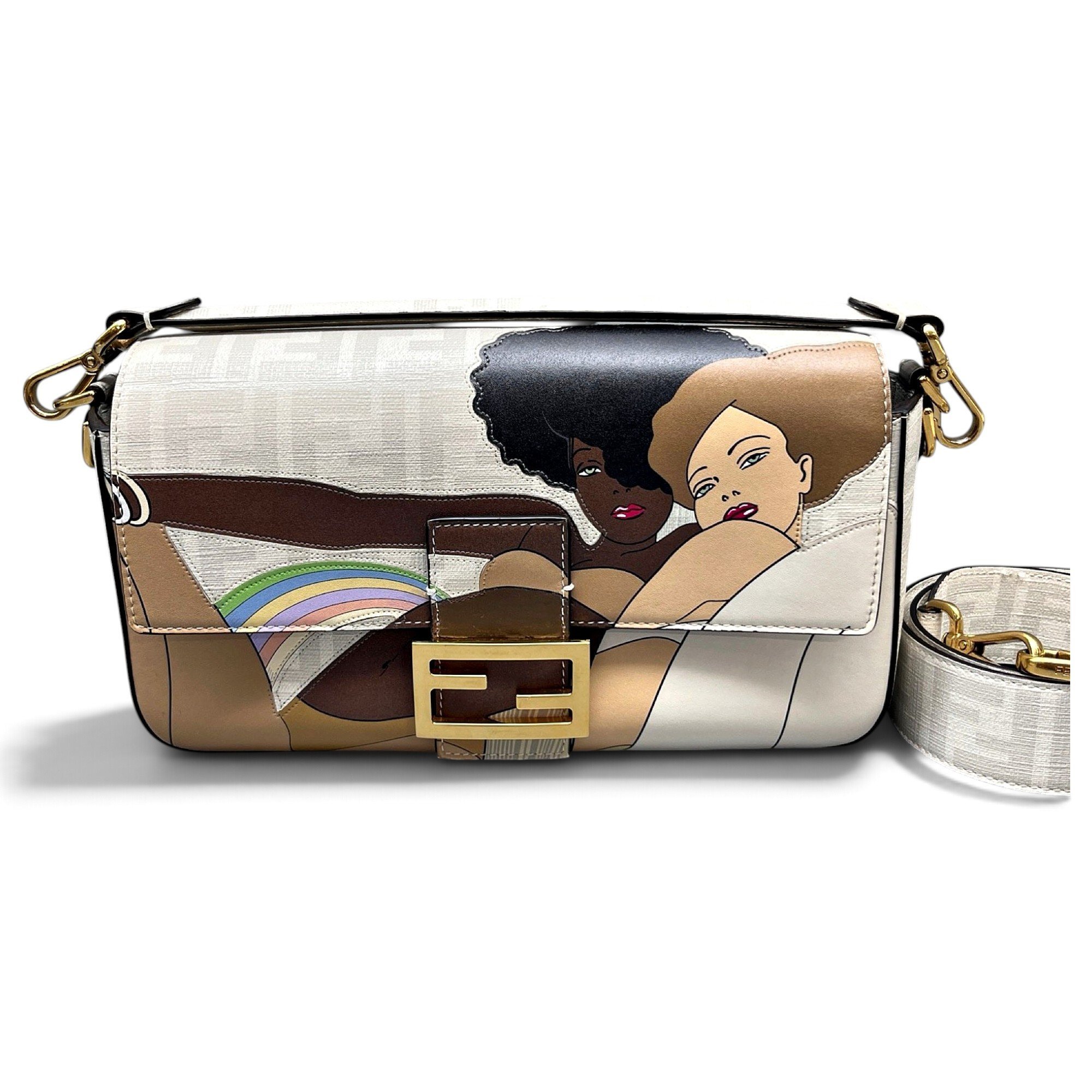 Baguette leather handbag
