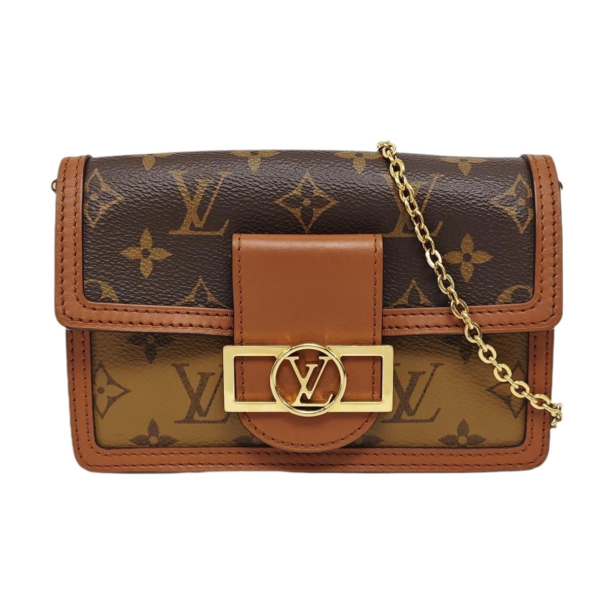 Dauphine leather crossbody bag