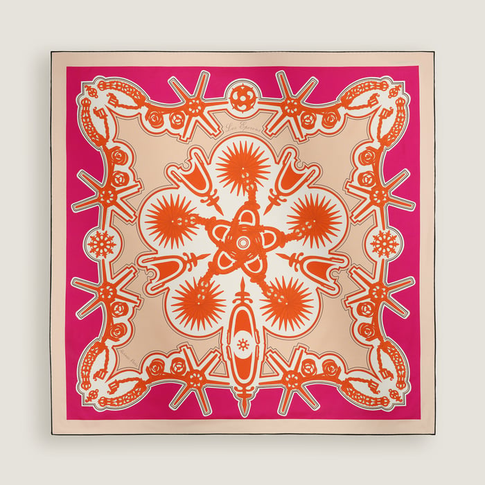 Les Eperons Double Face Scarf 90