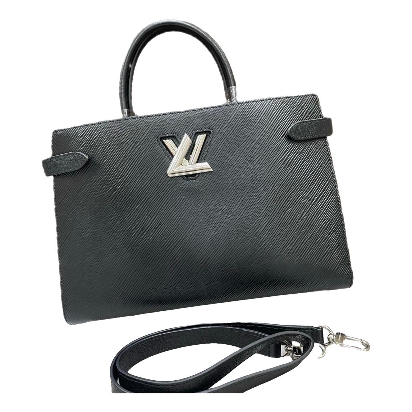 Twist leather handbag