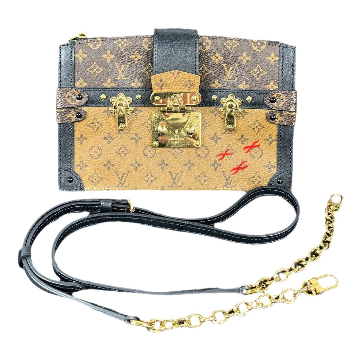 Louis Vuitton Pochette Trunk leather handbag