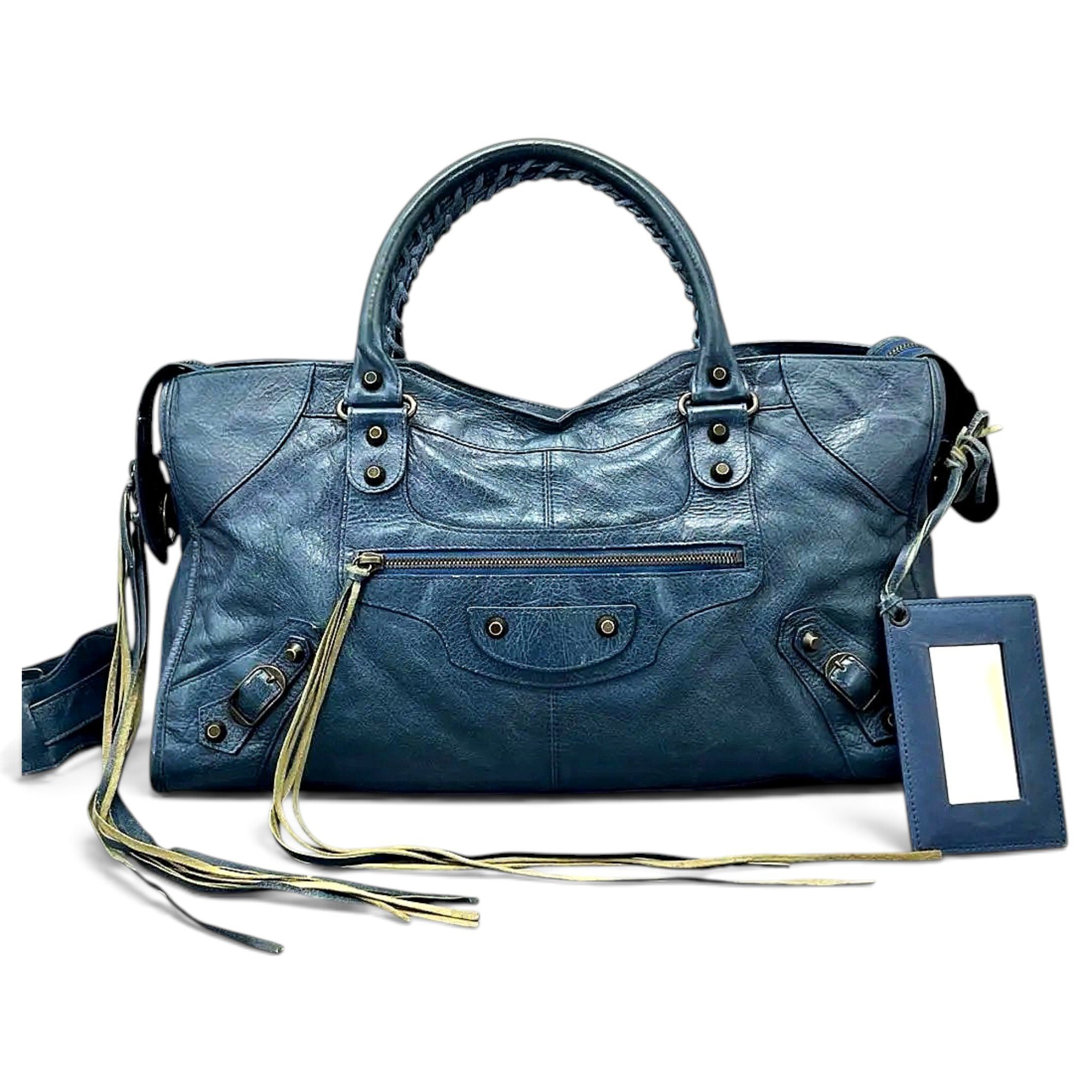 City leather crossbody bag