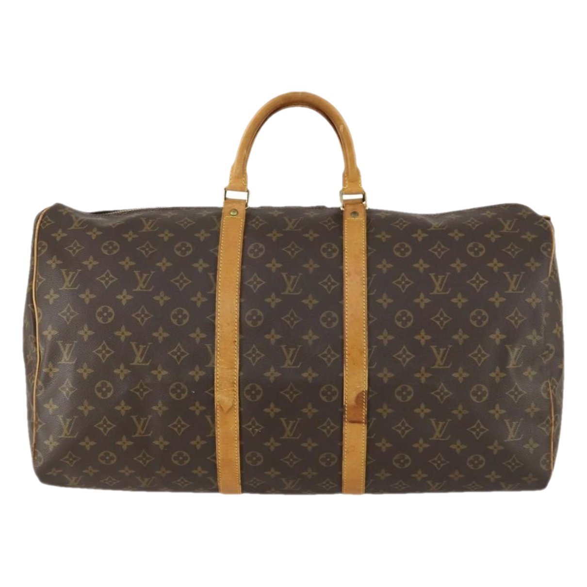 Keepall leather travel bag