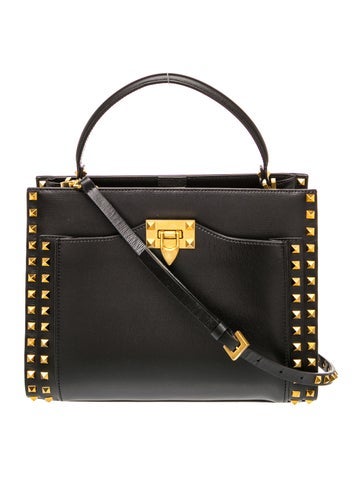 Rockstud Top Handle Bag