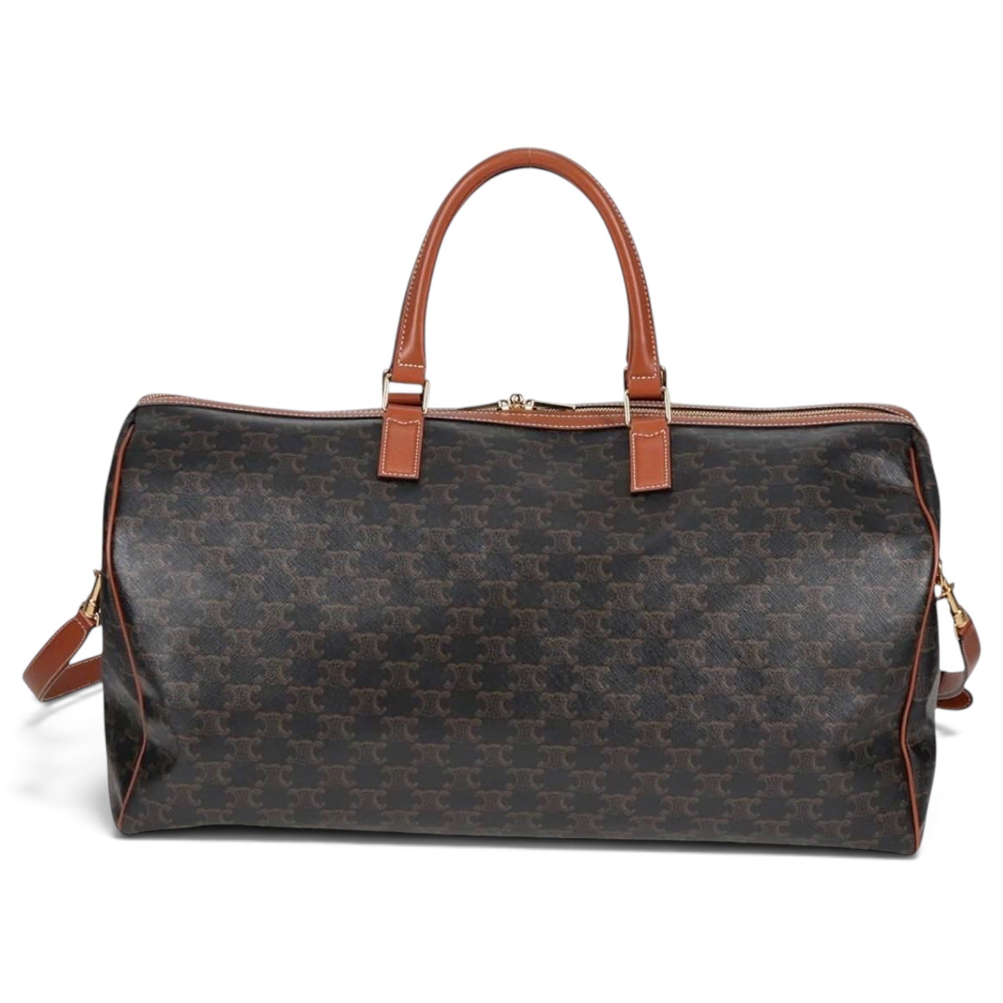 Triomphe leather bowling bag