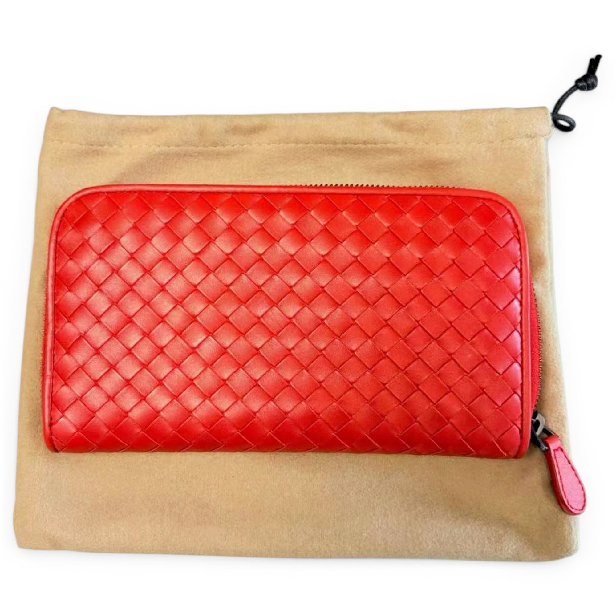 Leather clutch bag