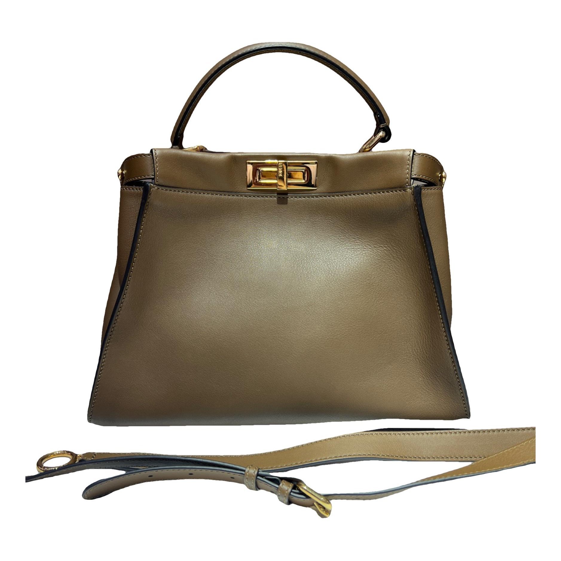Peekaboo leather handbag