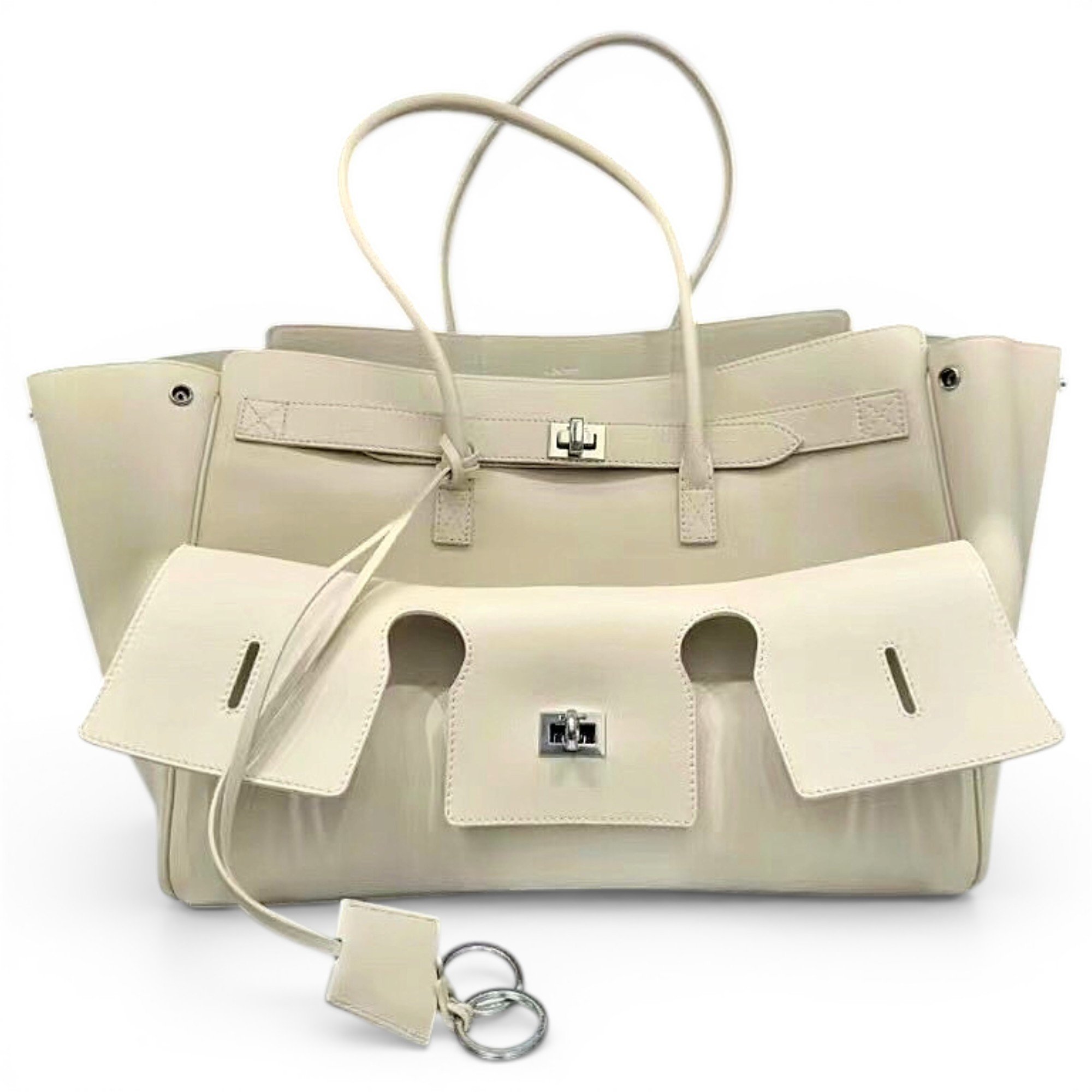 Leather tote