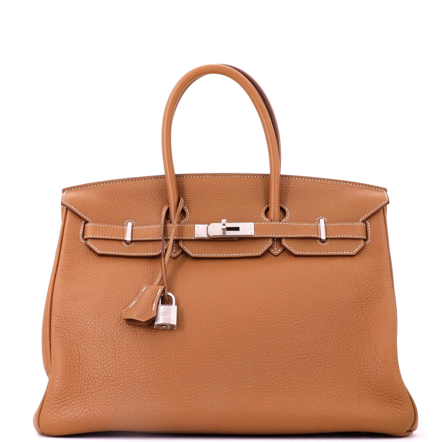 Birkin 35 leather tote