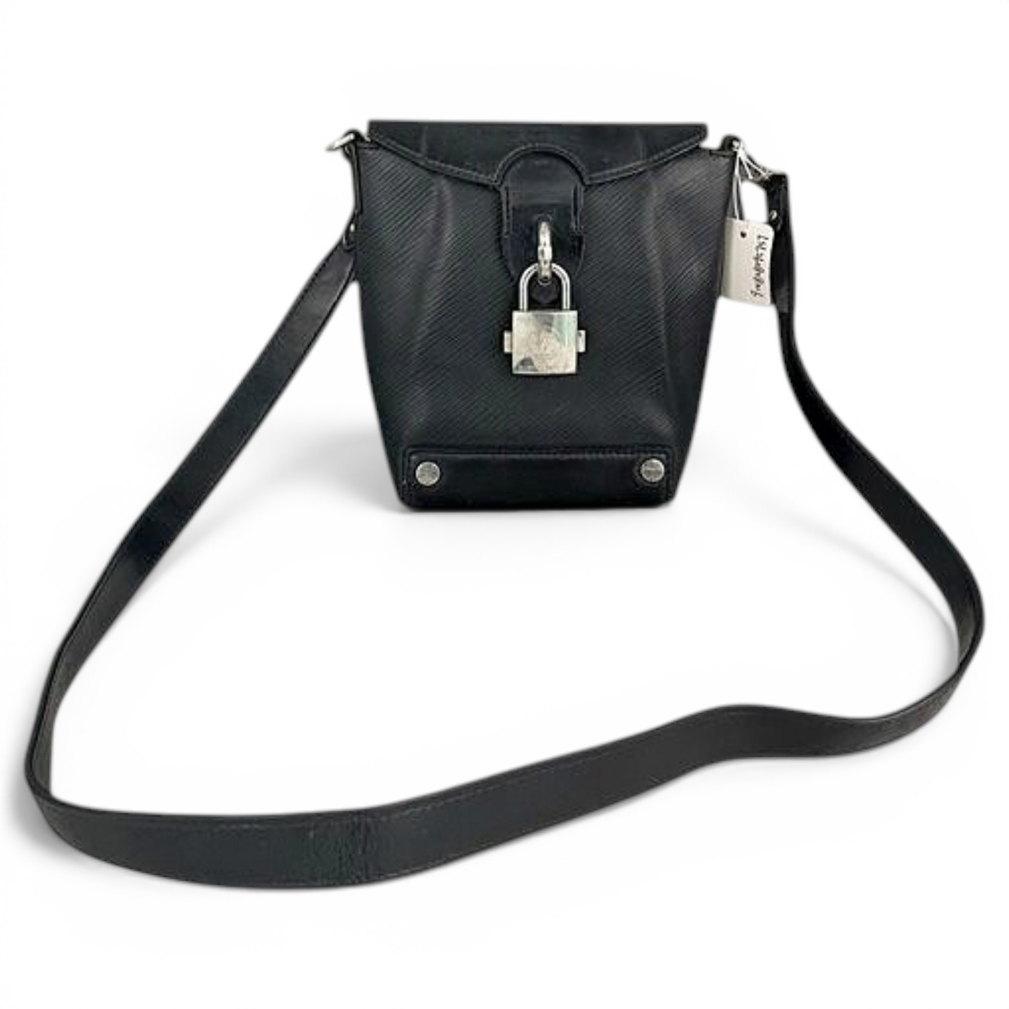 Bento Box leather crossbody bag