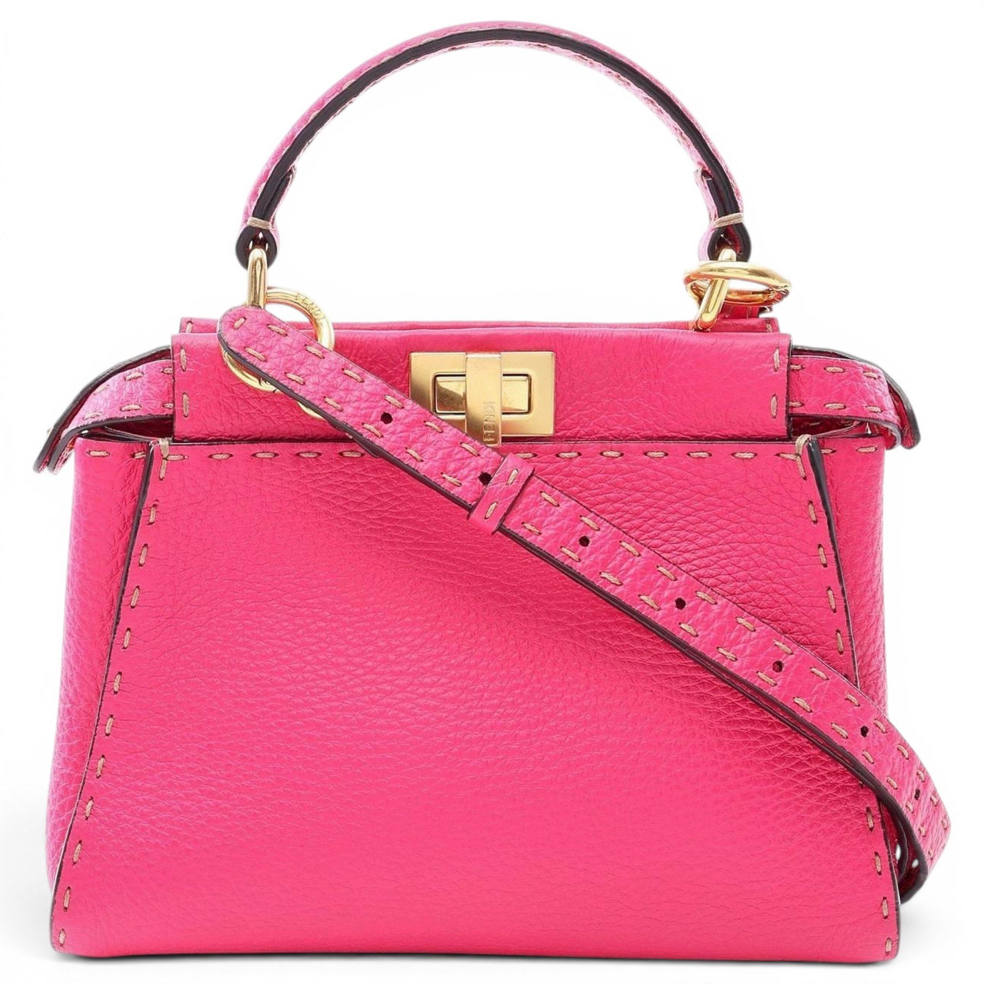 Peekaboo leather handbag