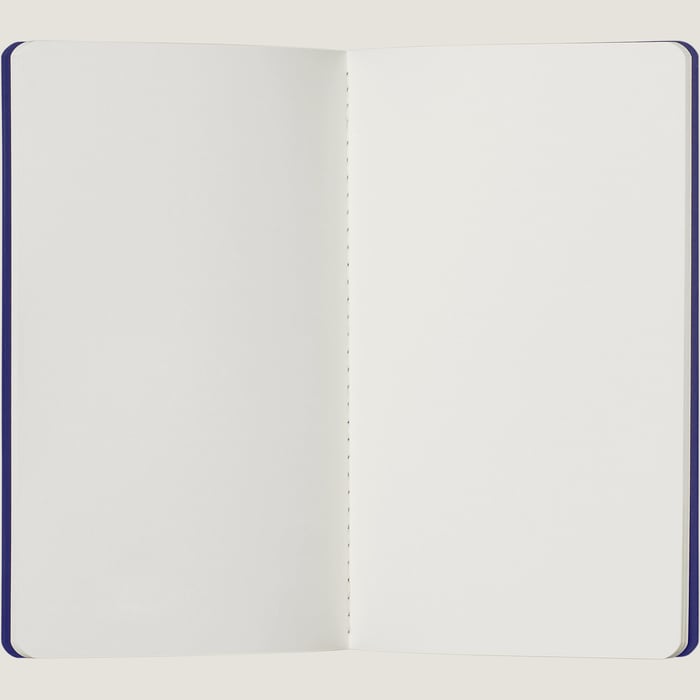 Bleu Carbone Grain d'H PM Blank Notebook