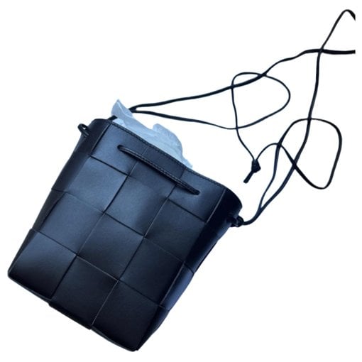 Cassette Bucket leather crossbody bag
