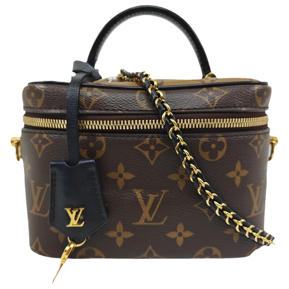 Vanity leather handbag