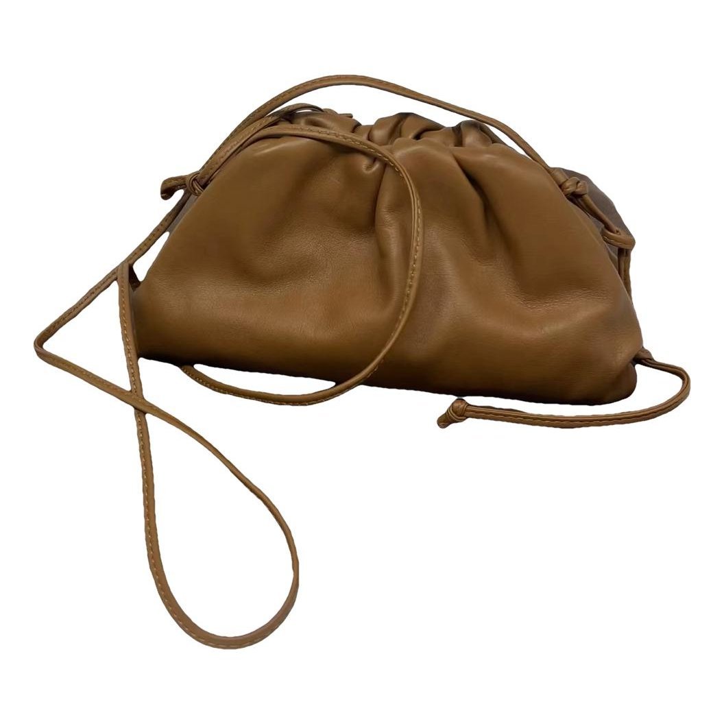 Pouch leather crossbody bag