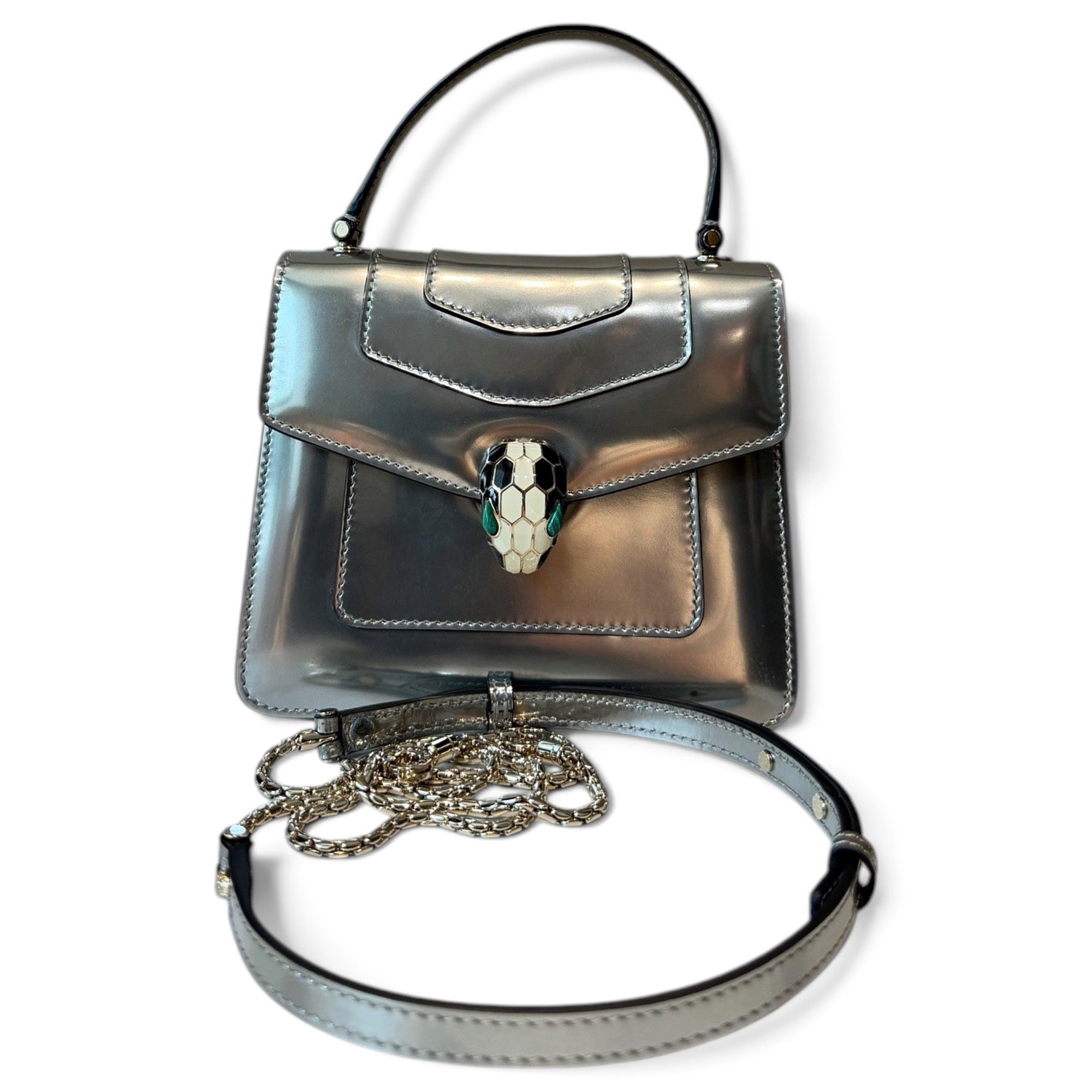 Serpenti leather crossbody bag