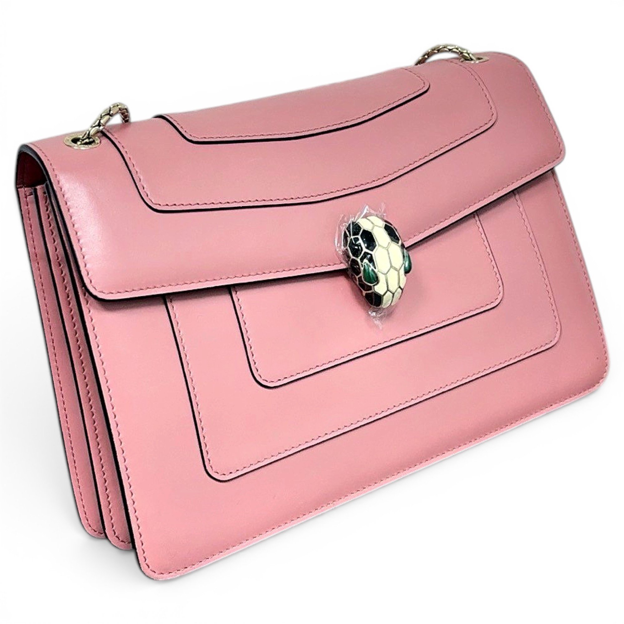 Serpenti leather handbag