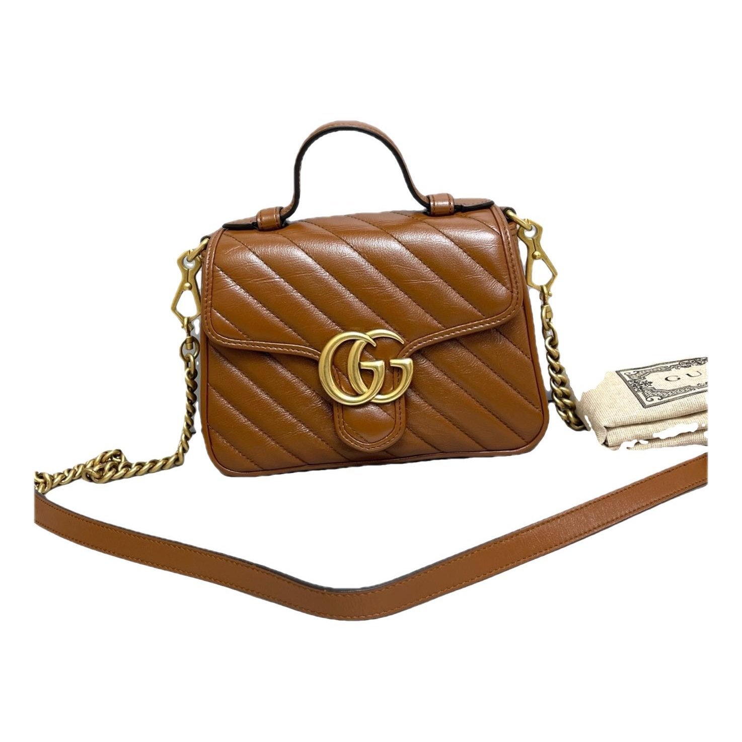 GG Marmont Flap leather handbag