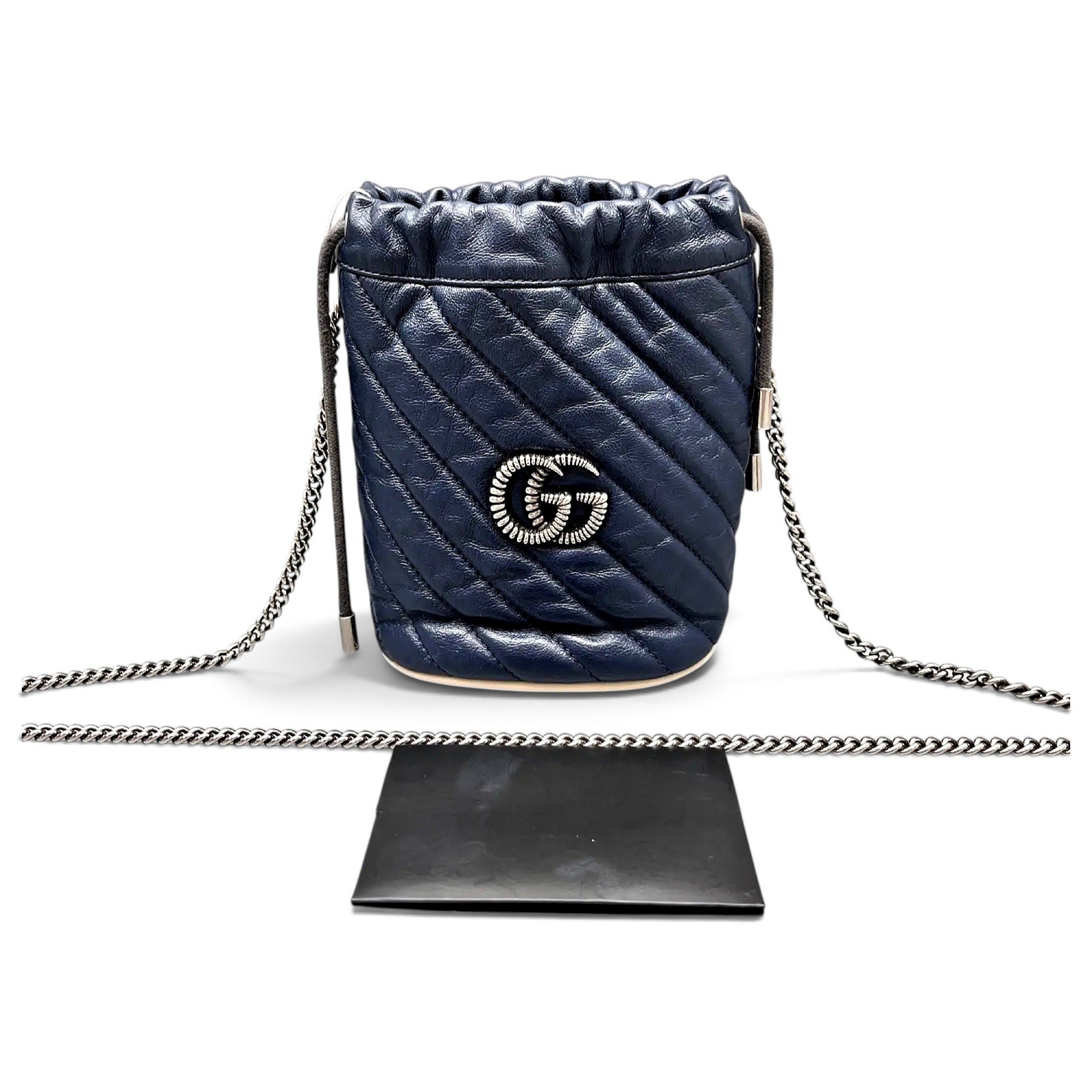 GG Marmont Chain Bucket leather handbag