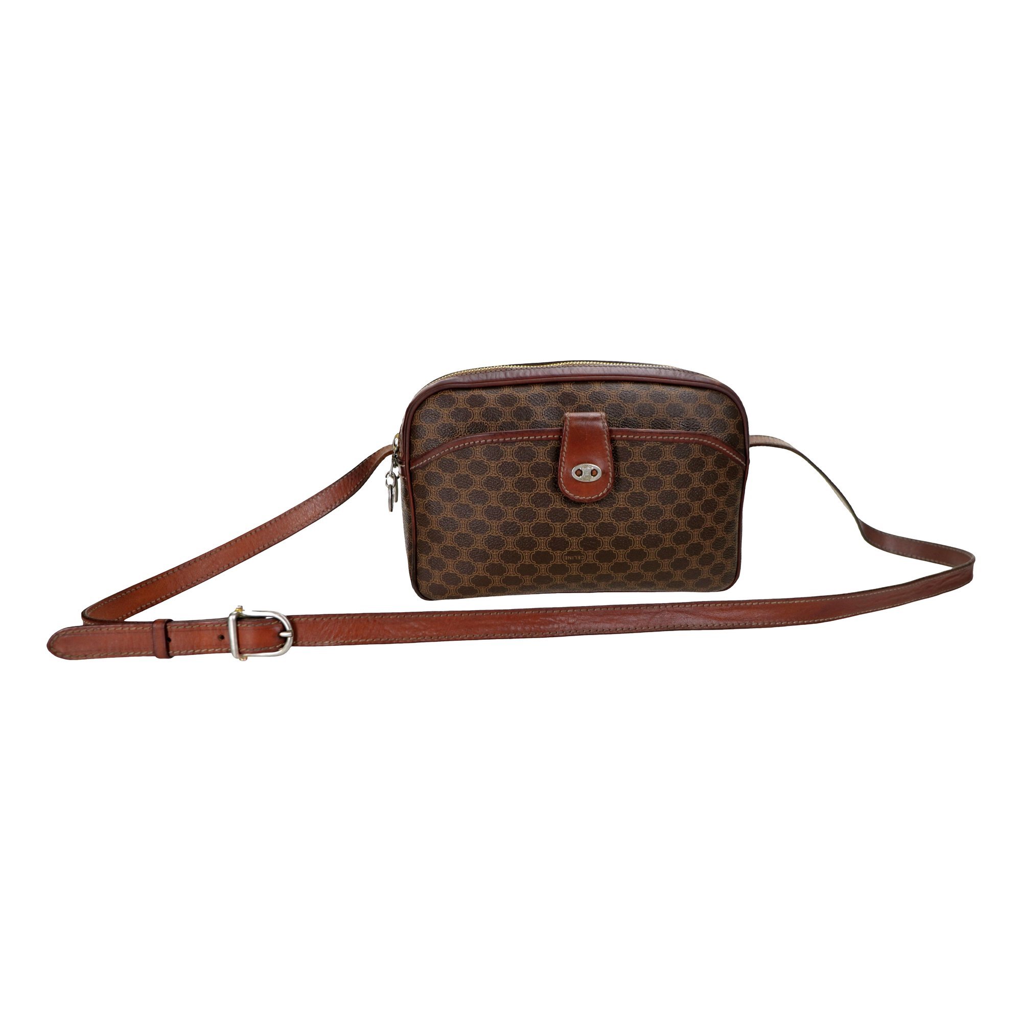 Triomphe leather crossbody bag