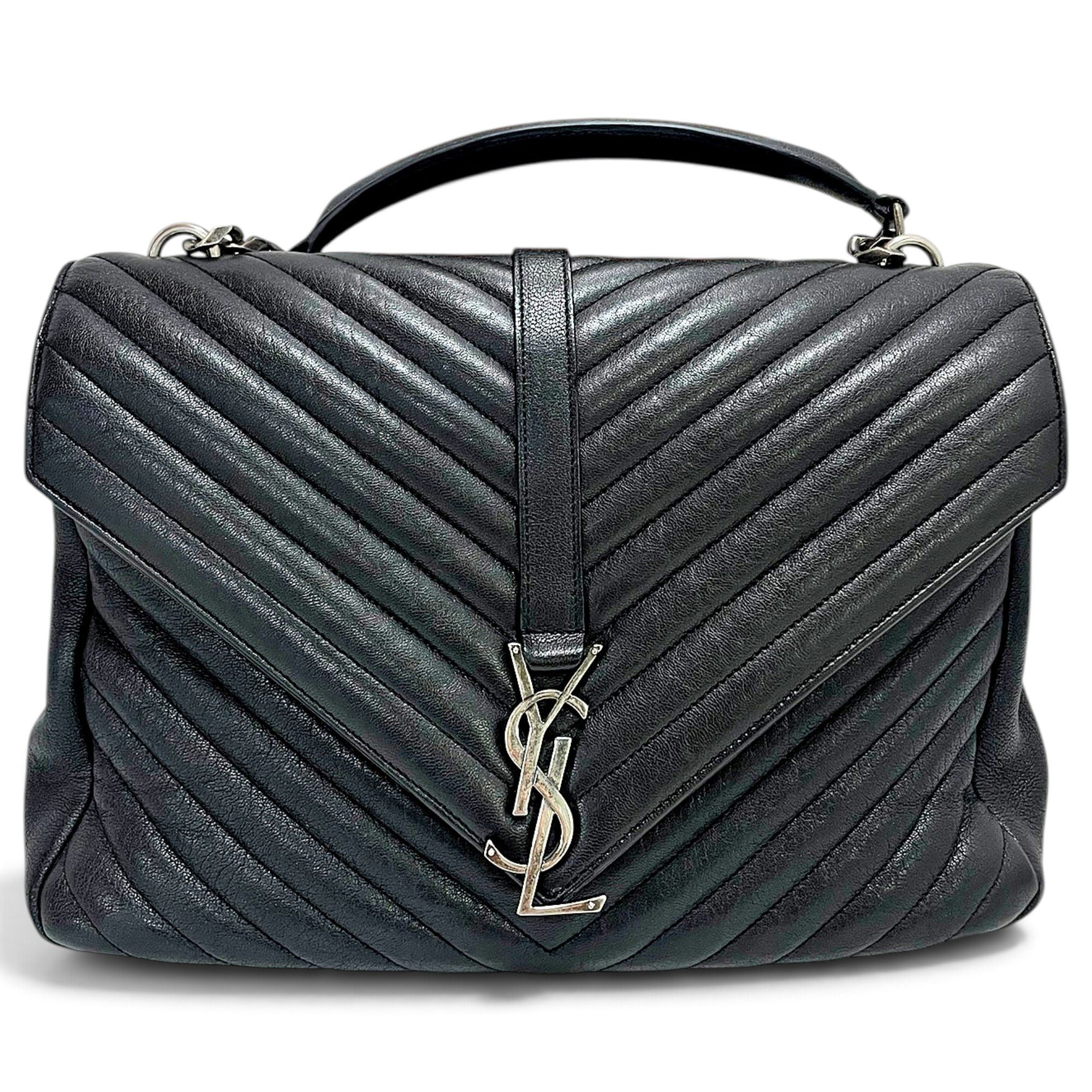 Saint Laurent Collége monogramme leather handbag