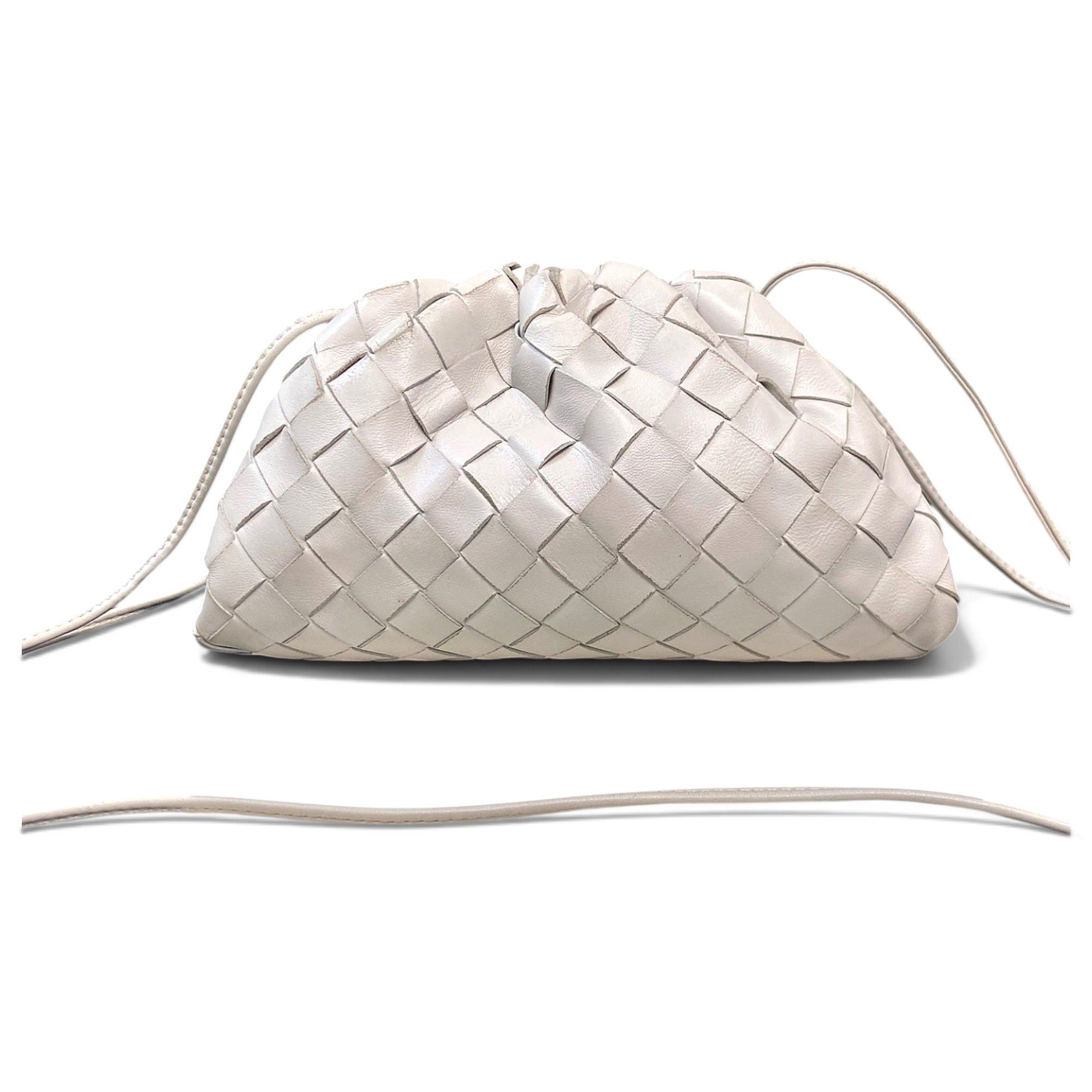 Pouch leather handbag