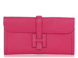Hermes Hermès Rose Shocking Chèvre Jigé Elan 29