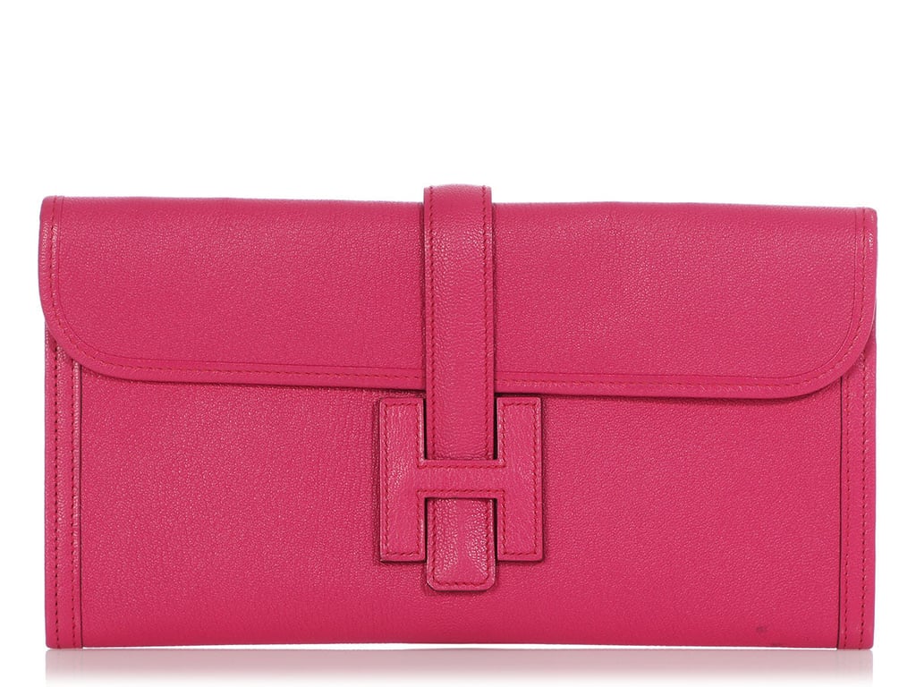 Hermes Hermès Rose Shocking Chèvre Jigé Elan 29