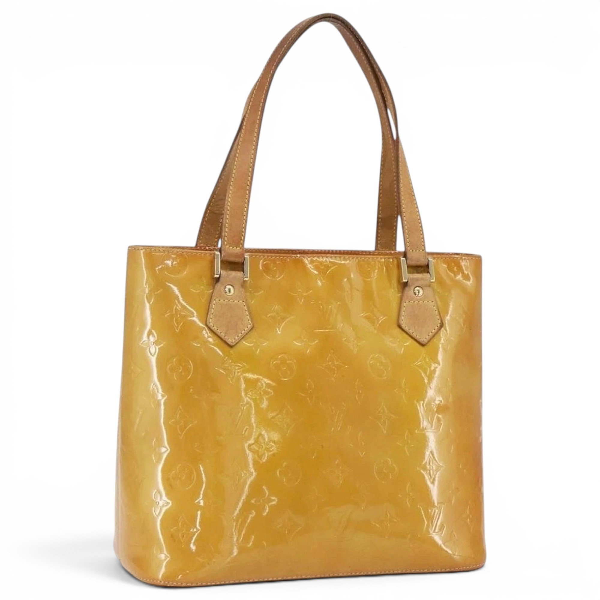 Patent leather handbag