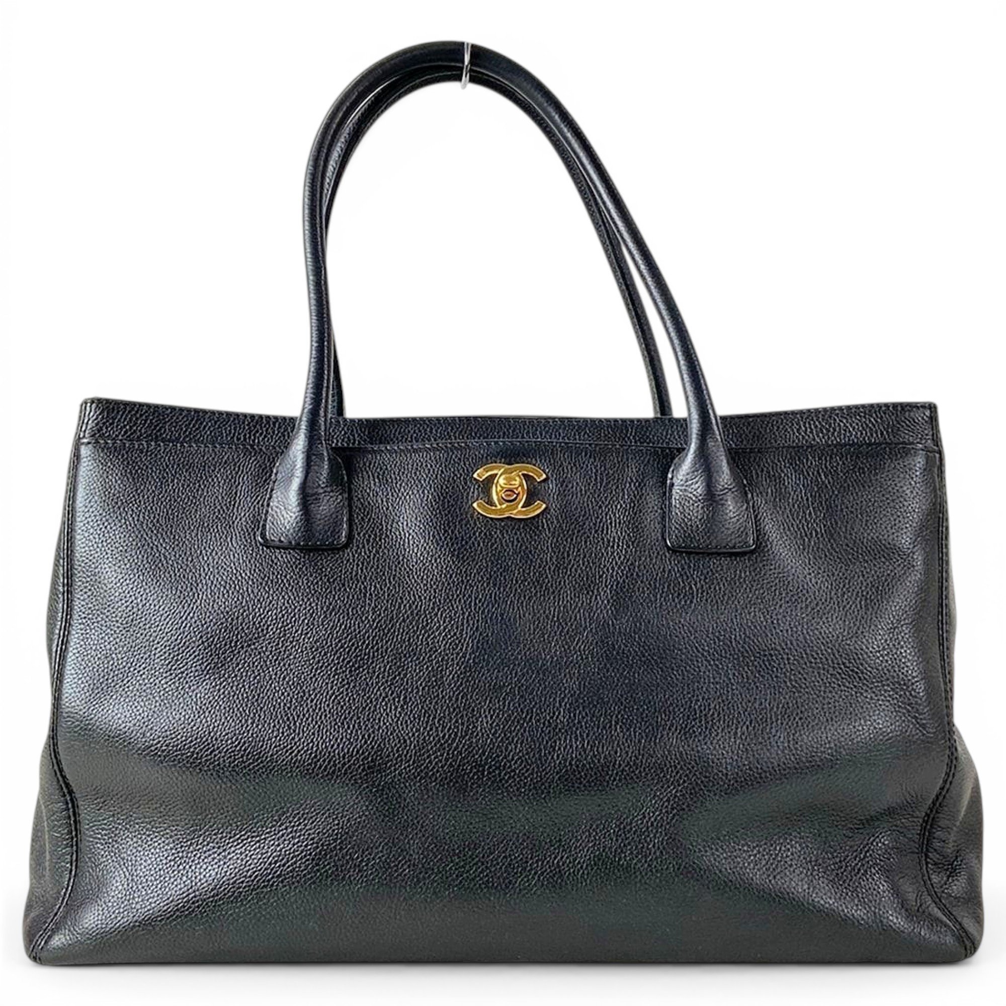 Executive leather tote