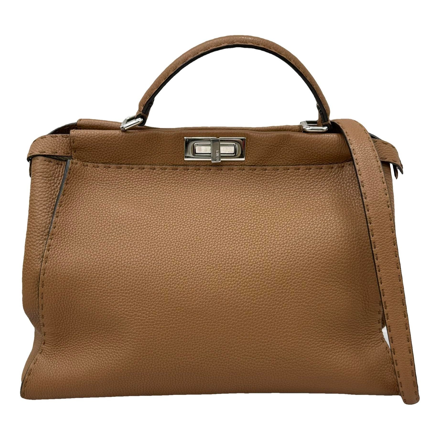Peekaboo leather handbag