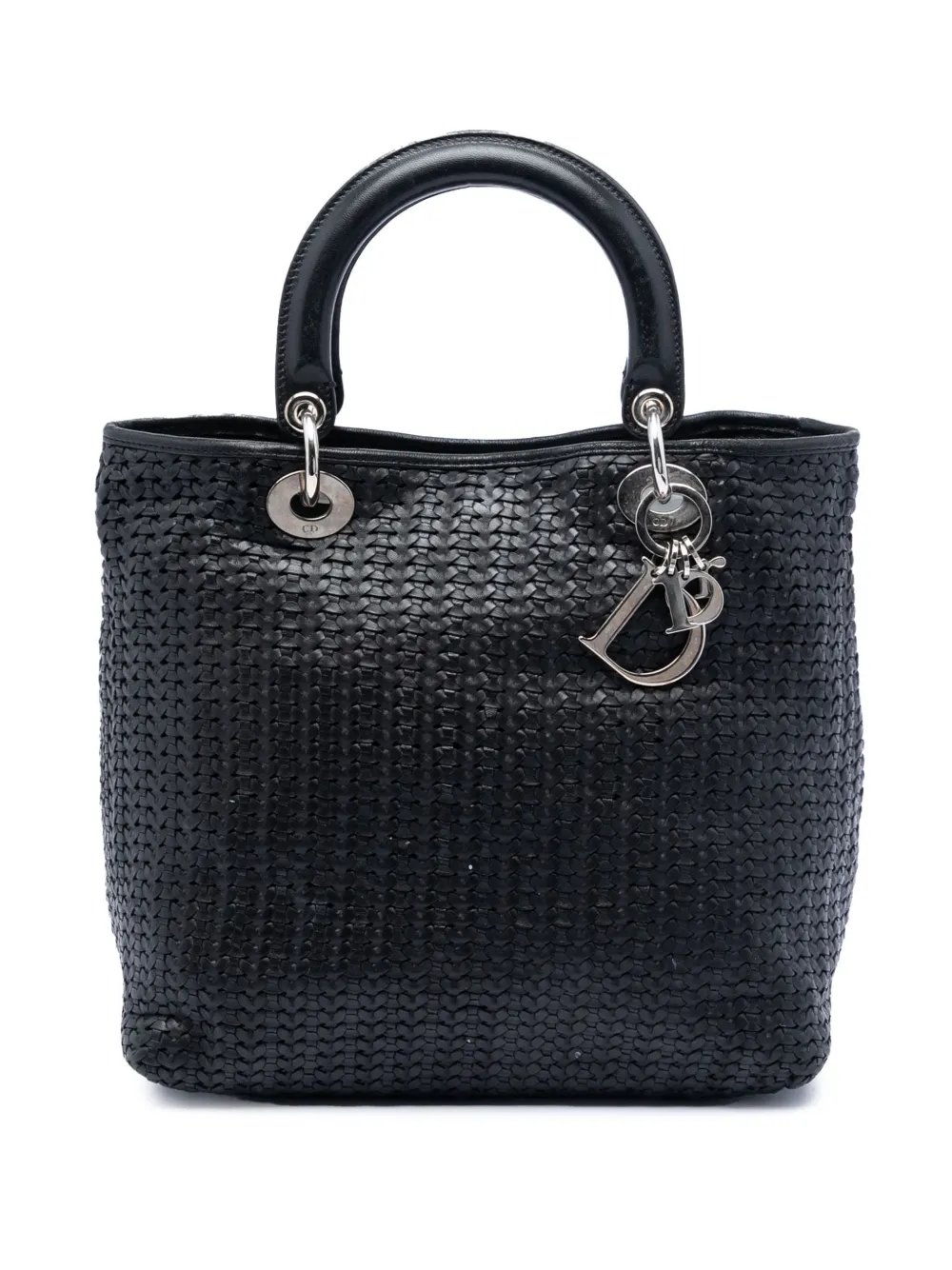 2008 Medium Woven Calfskin Soft Lady Dior handbag