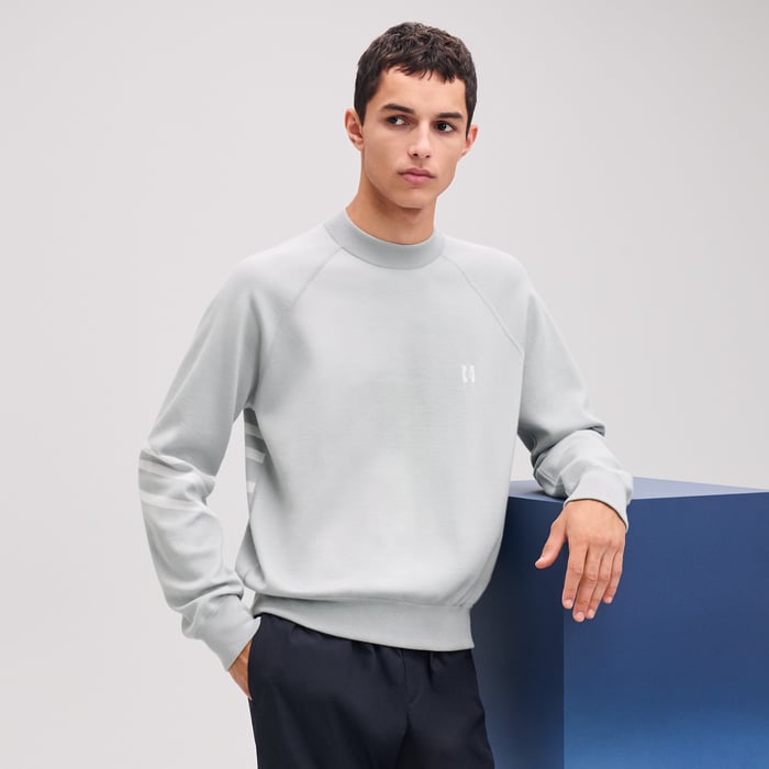 Brume "H Golf" Reversible Crewneck Sweater