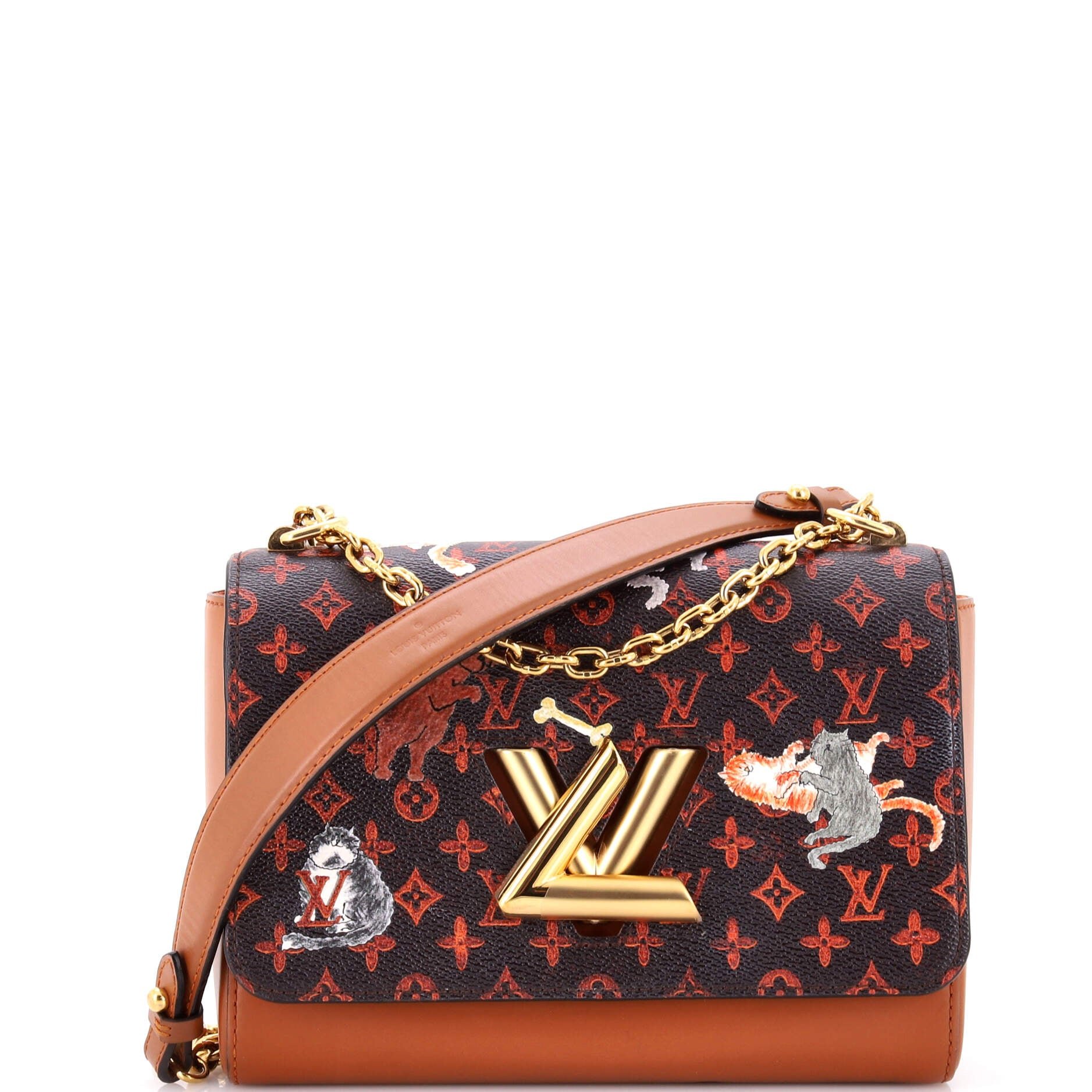 Twist Handbag Limited Edition Grace Coddington Catogram Canvas MM