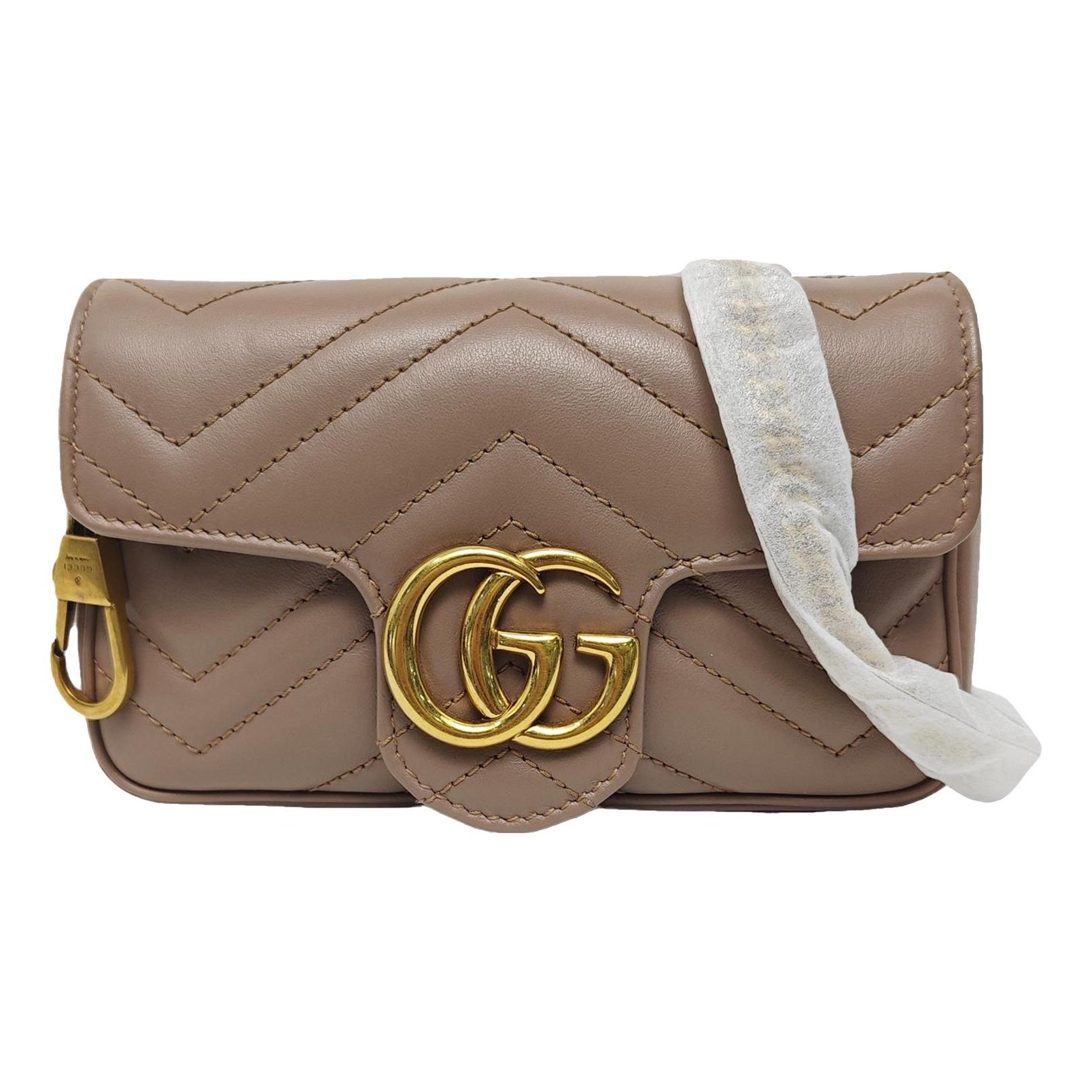 GG Marmont Triple zip leather crossbody bag
