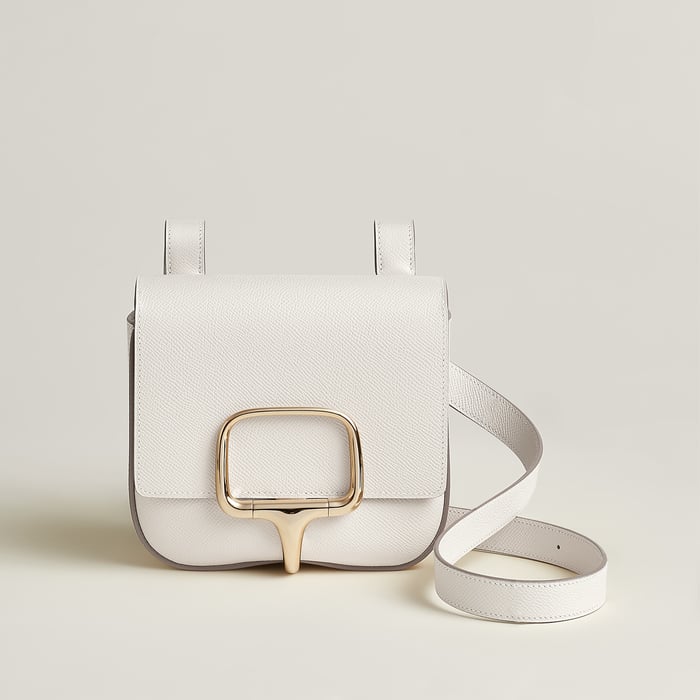 Gris Pâle Bolsa Hermès Della Cavalleria II Modelo Míni