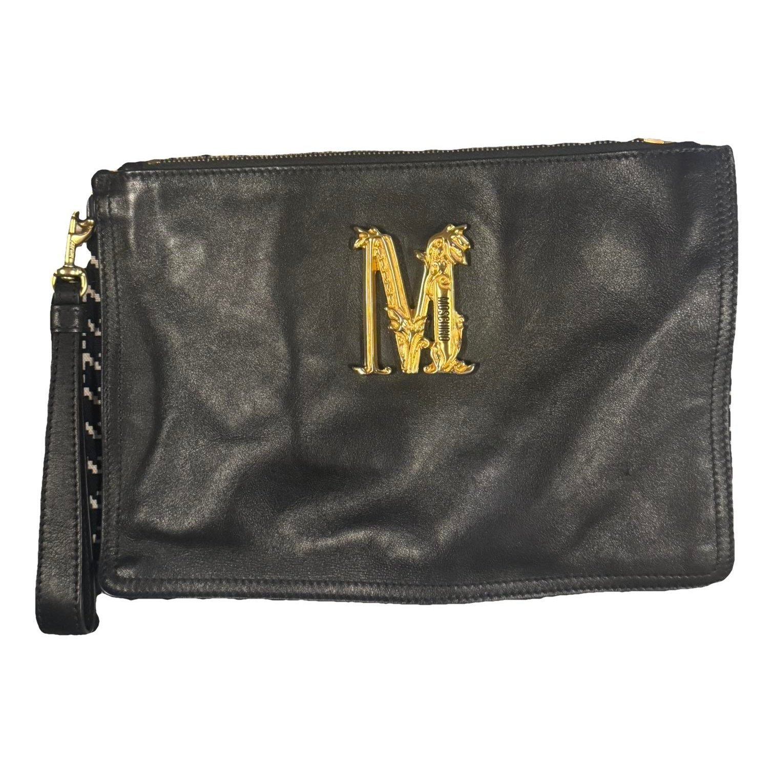Moschino Leather clutch bag